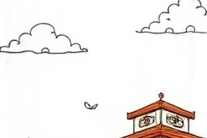 整片街区熄灯后仍然亮着的一扇窗